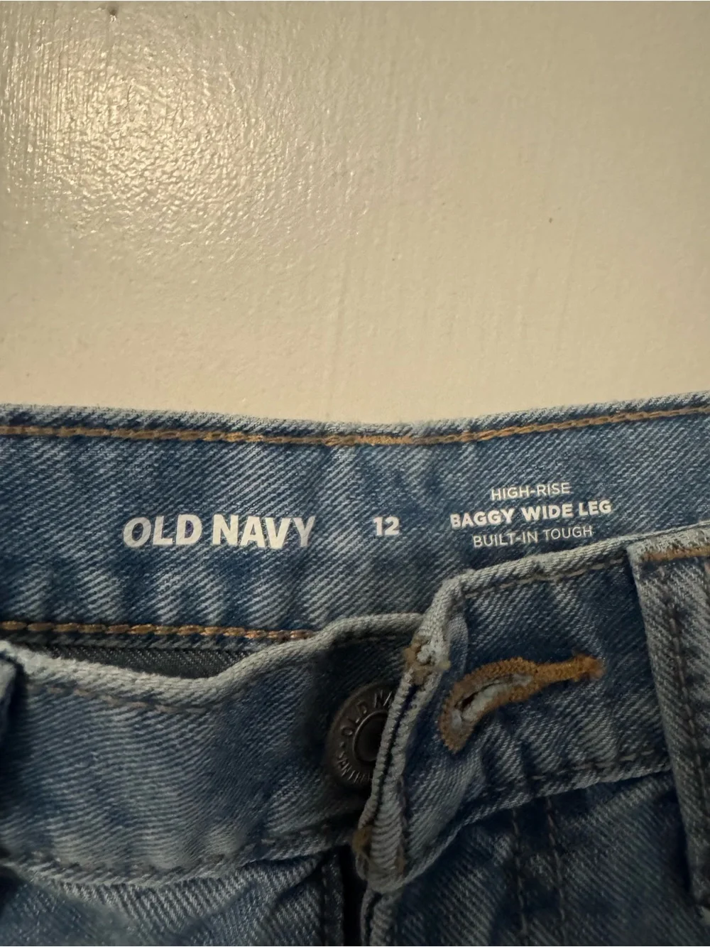 Old Navy Light Blue Kids Straight-Leg Jeans